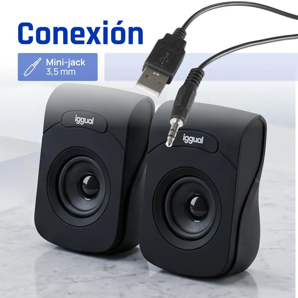 iggual IGG316993 altifalante Preto Com fios 3 W - Imagem de Detalhe 7