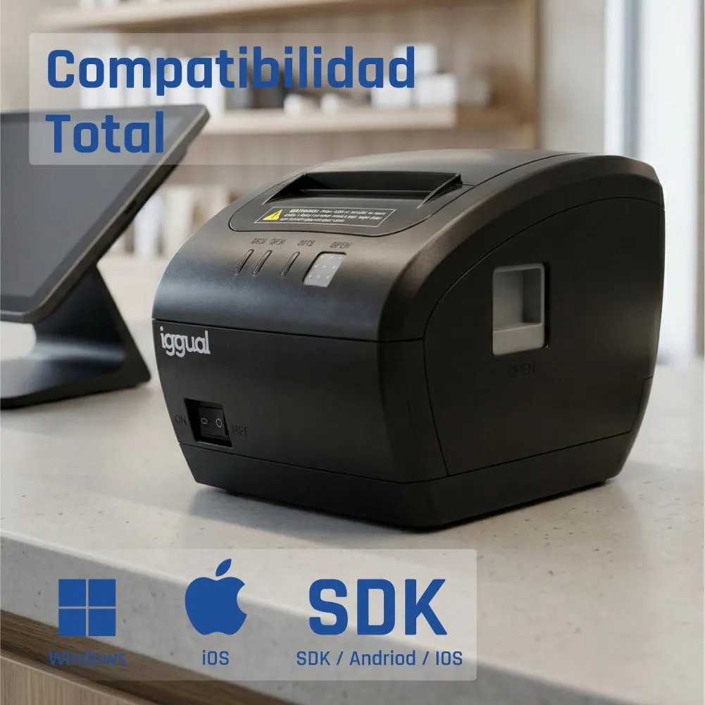 iggual TP7001 203 x 203 DPI Com fios Trasferência termal Impressora POS - Imagem de Detalhe 23