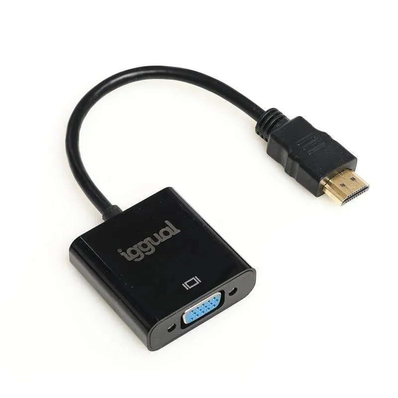 iggual IGG317303 adaptador de cabo de vídeo 0,2 m HDMI Type A (Standard) VGA (D-Sub) Preto - Imagem de Detalhe 8