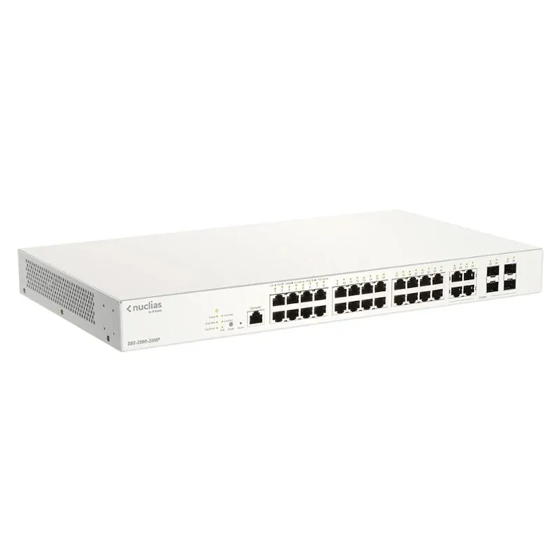 D-Link DBS-2000-28MP/E switch de rede Gerido L2 Gigabit Ethernet (10/100/1000) Power over Ethernet (PoE) Cinzento - Imagem de Detalhe 5