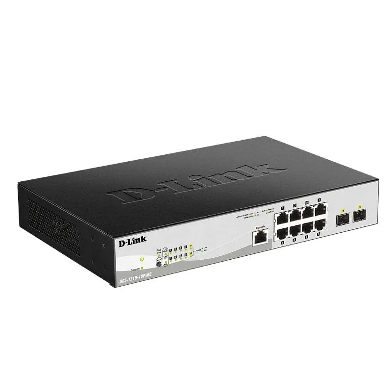 D-Link DGS-1210-10P Gerido L2 Gigabit Ethernet (10/100/1000) Power over Ethernet (PoE) 1U Preto - Imagem de Detalhe 5