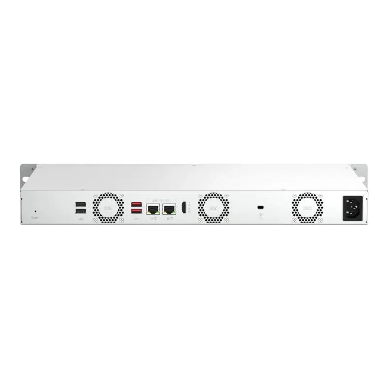 QNAP TS-464eU NAS Rack (1U) Intel® Celeron® N5095 8 GB DDR4 0 TB QNAP Turbo System Alumínio, Preto - Imagem de Detalhe 9