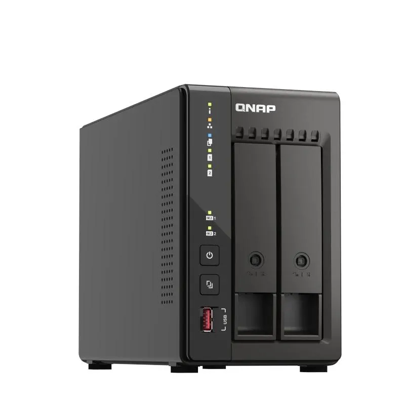 QNAP TS-253E NAS Tower Intel® Celeron® J6412 8 GB 0 TB QNAP QTS Preto - Imagem de Detalhe 7