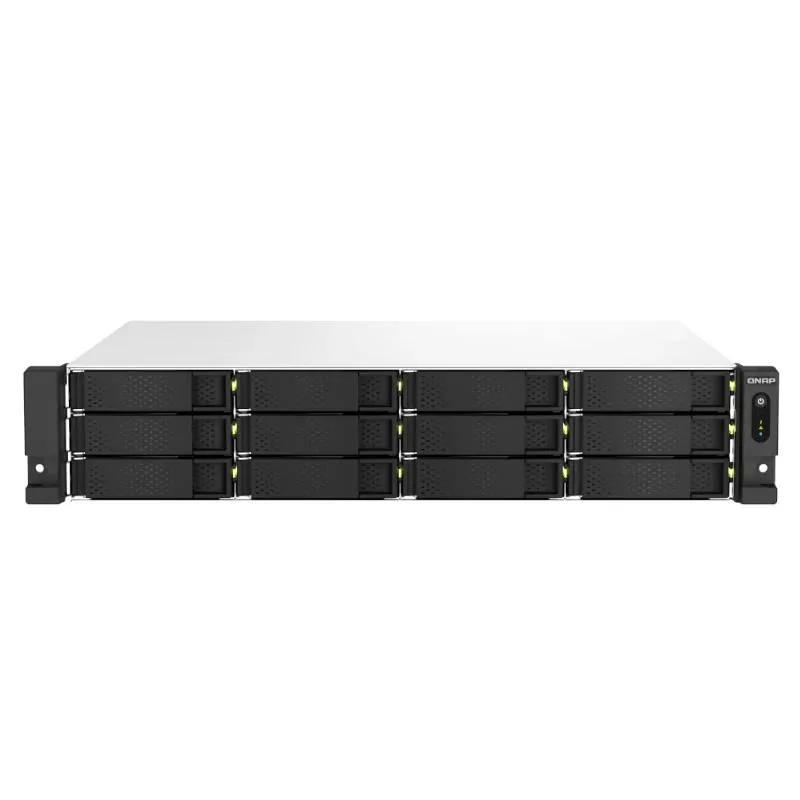 QNAP TS-1264U-RP NAS Rack (2U) Intel® Celeron® 8 GB DDR4 0 TB QNAP QTS Alumínio, Preto - Imagem de Detalhe 7