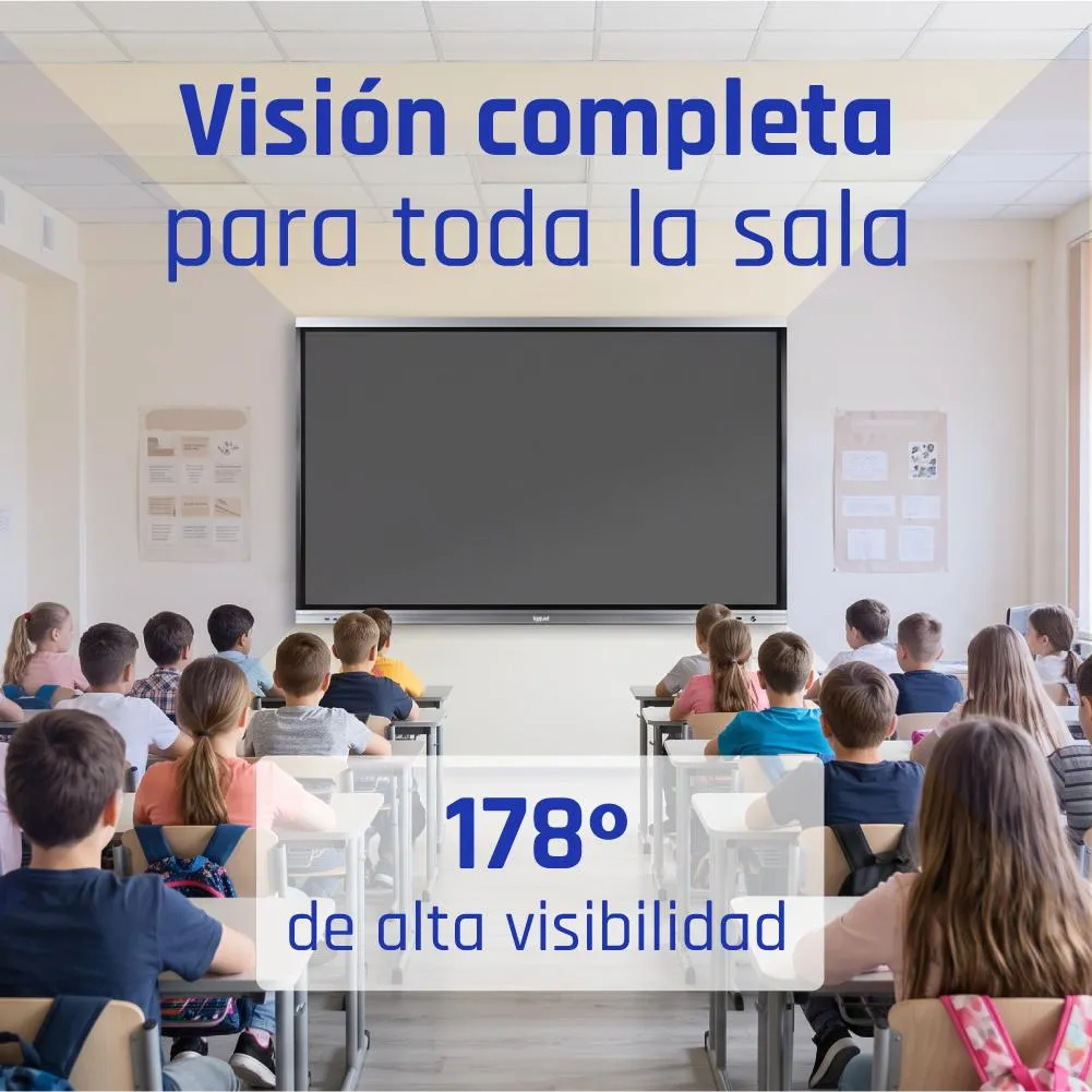 iggual Orchid 75" Plasma interativo 190,5 cm (75") LED Wi-Fi 400 cd/m² 4K Ultra HD Preto Ecrã táctil Processador built-in Android - Imagem de Detalhe 14