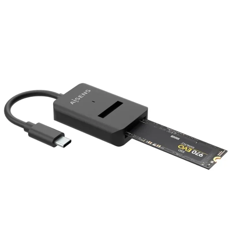 Aisens USB-C Dock M.2 Sata/Nvme-Usb3.1 Gen2 Negra - Imagem de Detalhe 5