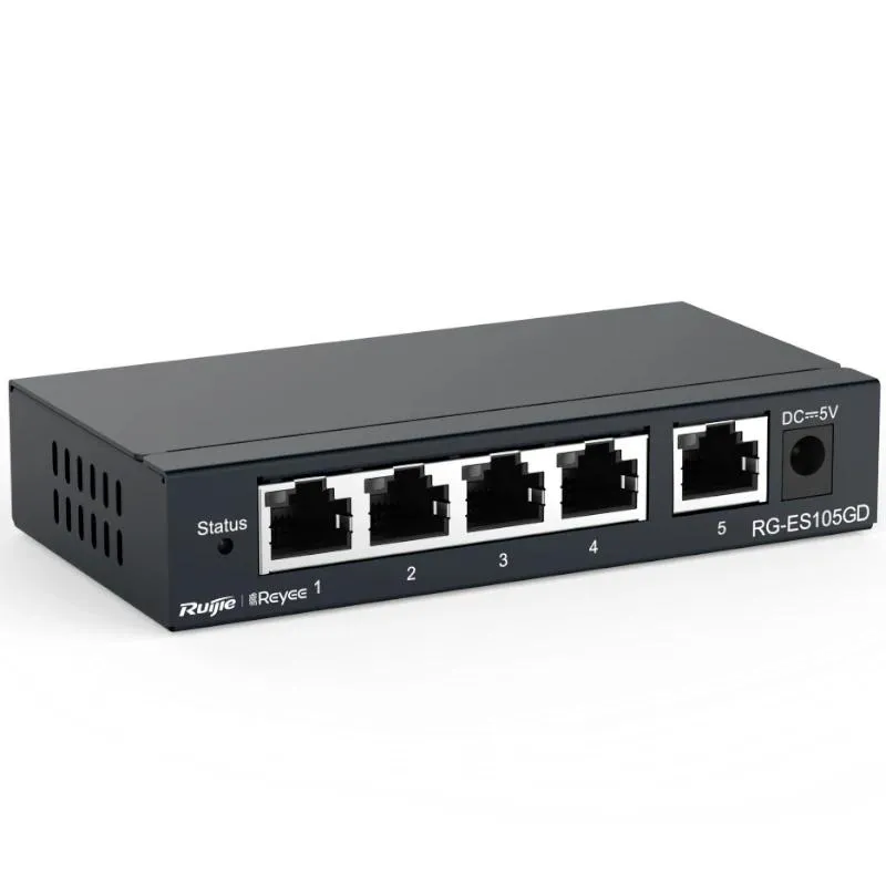 Reyee Switch Não Gerido 5xGb RJ45 Caixa de Aço - Imagem de Detalhe 10