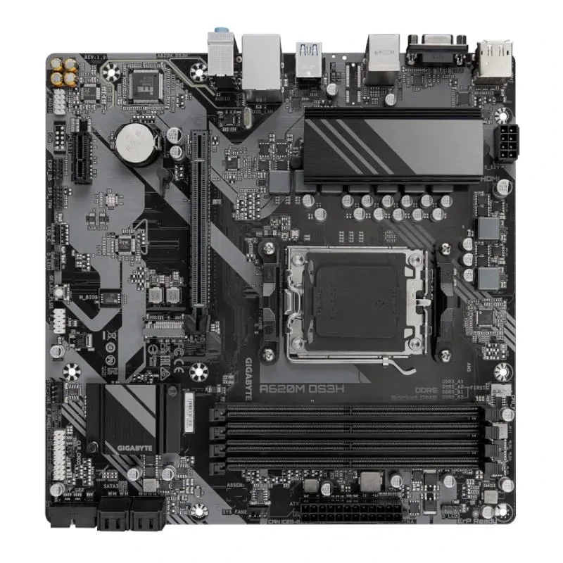 GIGABYTE A620M DS3H motherboard AMD A620 Ranhura AM5 micro ATX - Imagem de Detalhe 5