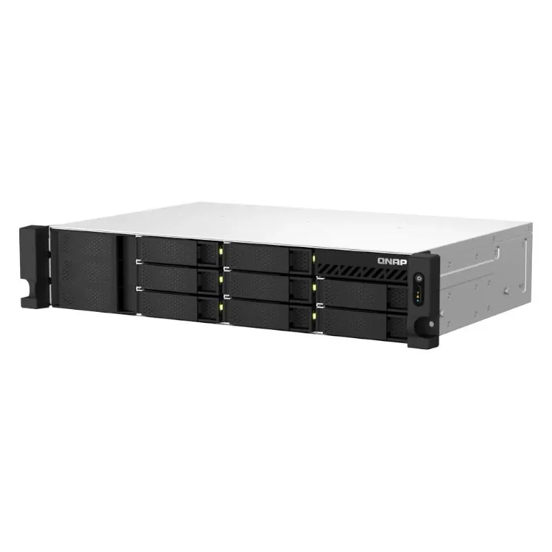 QNAP TS-873AeU-RP NAS Rack (2U) Ryzen Embedded V1500B 4 GB DDR4 0 TB QuTS hero Preto - Imagem de Detalhe 8