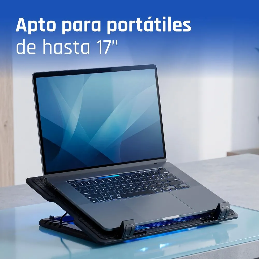 iggual RP2V17A Suporte para computador portátil Preto 43,2 cm (17") - Imagem de Detalhe 11