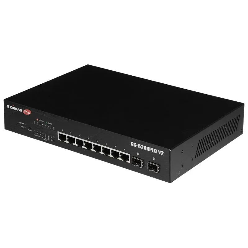 Edimax PRO GS-5208PLG V2 Switch 10xGB PoE+ (2xSFP) - Imagem de Detalhe 25