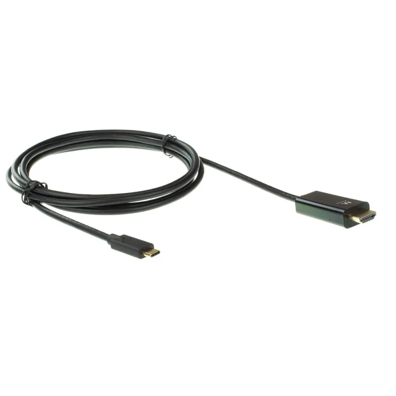 Ewent EW9824 adaptador de cabo de vídeo 2 m USB Type-C HDMI Type A (Standard) Preto - Imagem de Detalhe 15