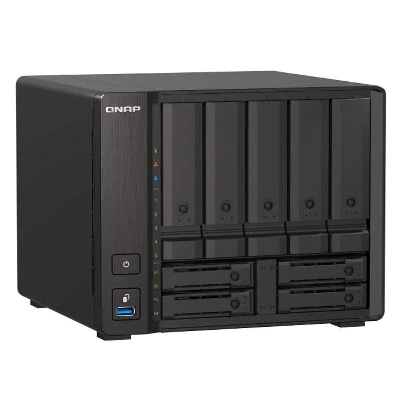 QNAP TS-H973AX NAS Tower Ryzen Embedded V1500B 8 GB DDR4 0 TB QuTS hero Preto - Imagem de Detalhe 47