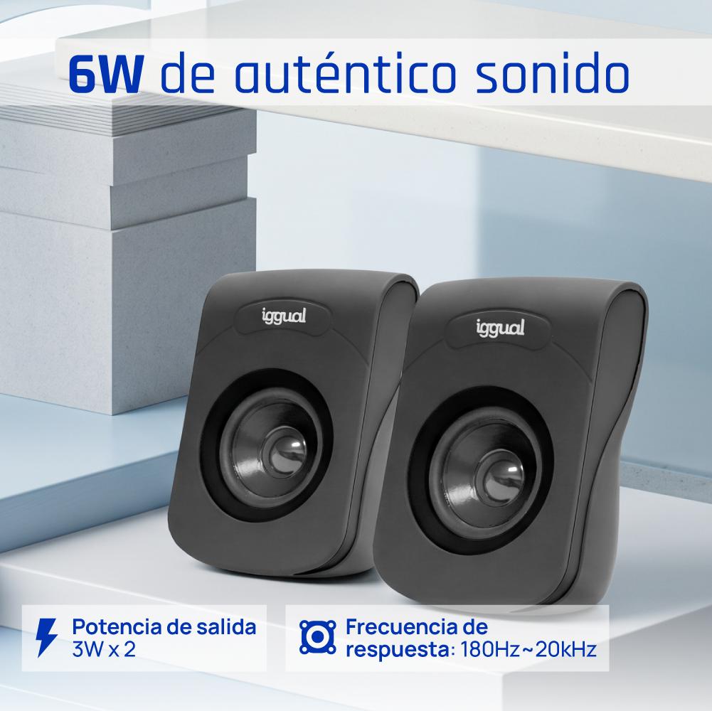 iggual IGG316993 altifalante Preto Com fios 3 W - Imagem de Detalhe 85