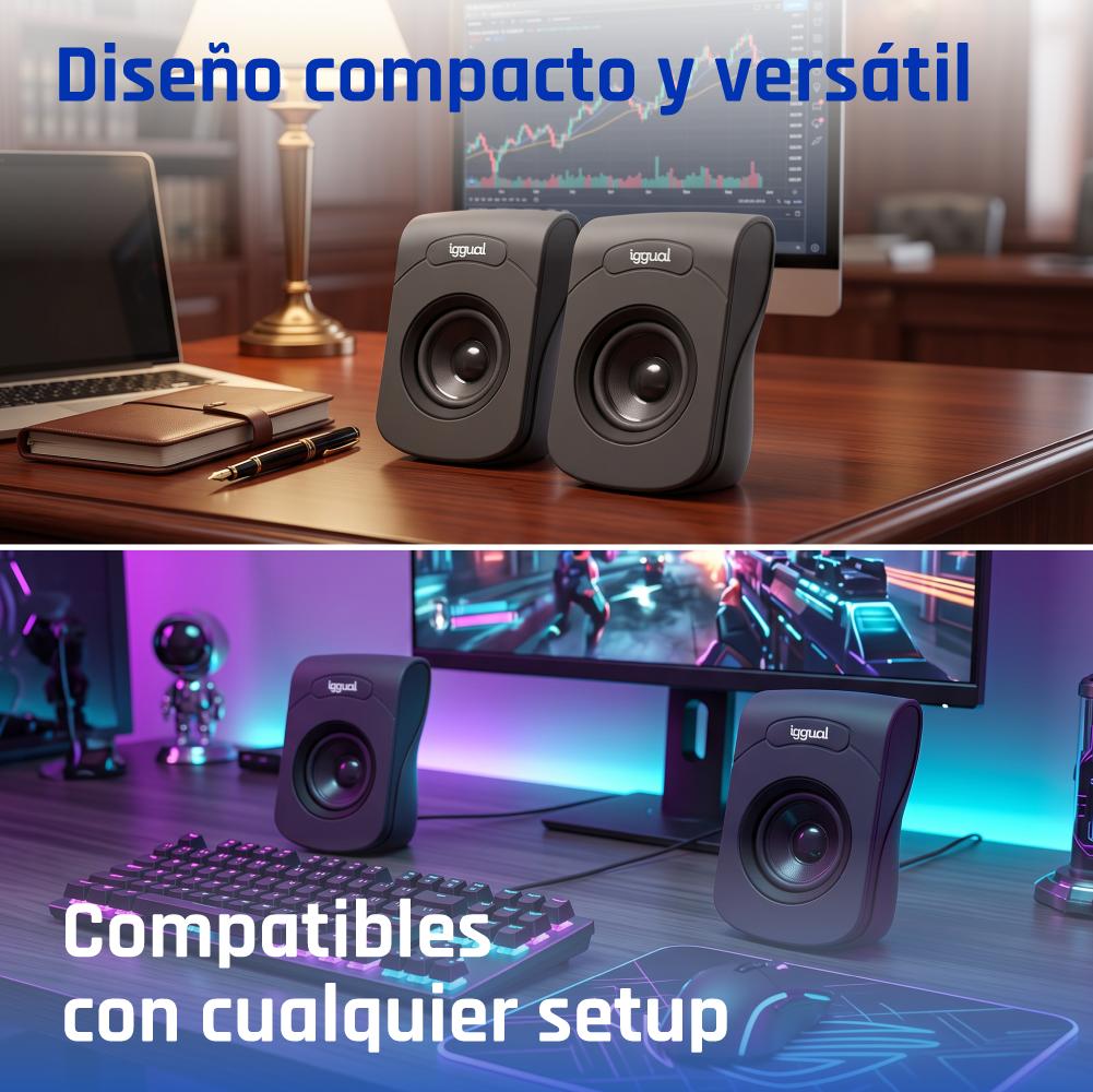 iggual IGG316993 altifalante Preto Com fios 3 W - Imagem de Detalhe 86