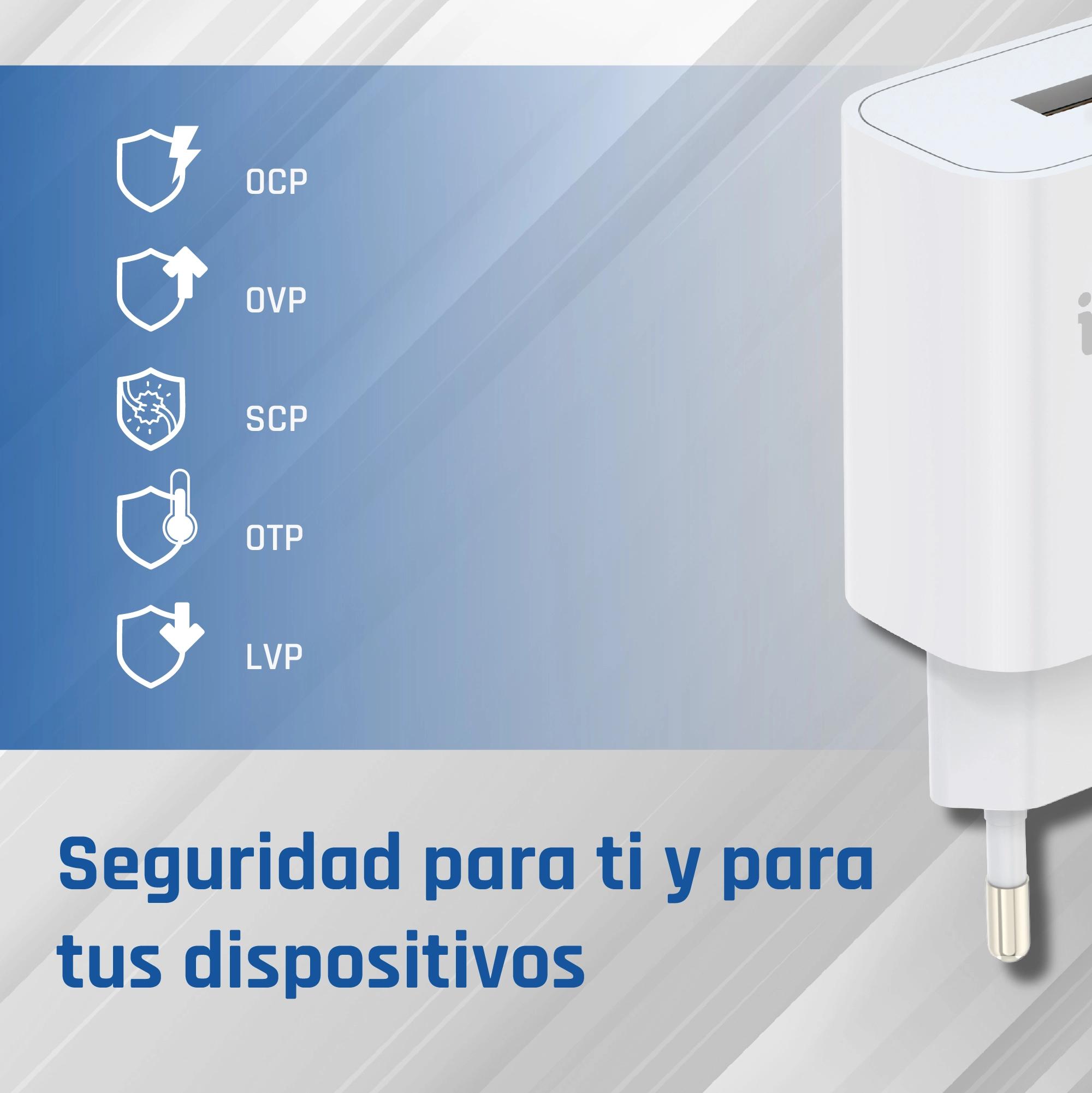 iggual IGG317174 carregador de dispositivos móveis Universal Branco USB Carregamento rápido Interior - Imagem de Detalhe 70