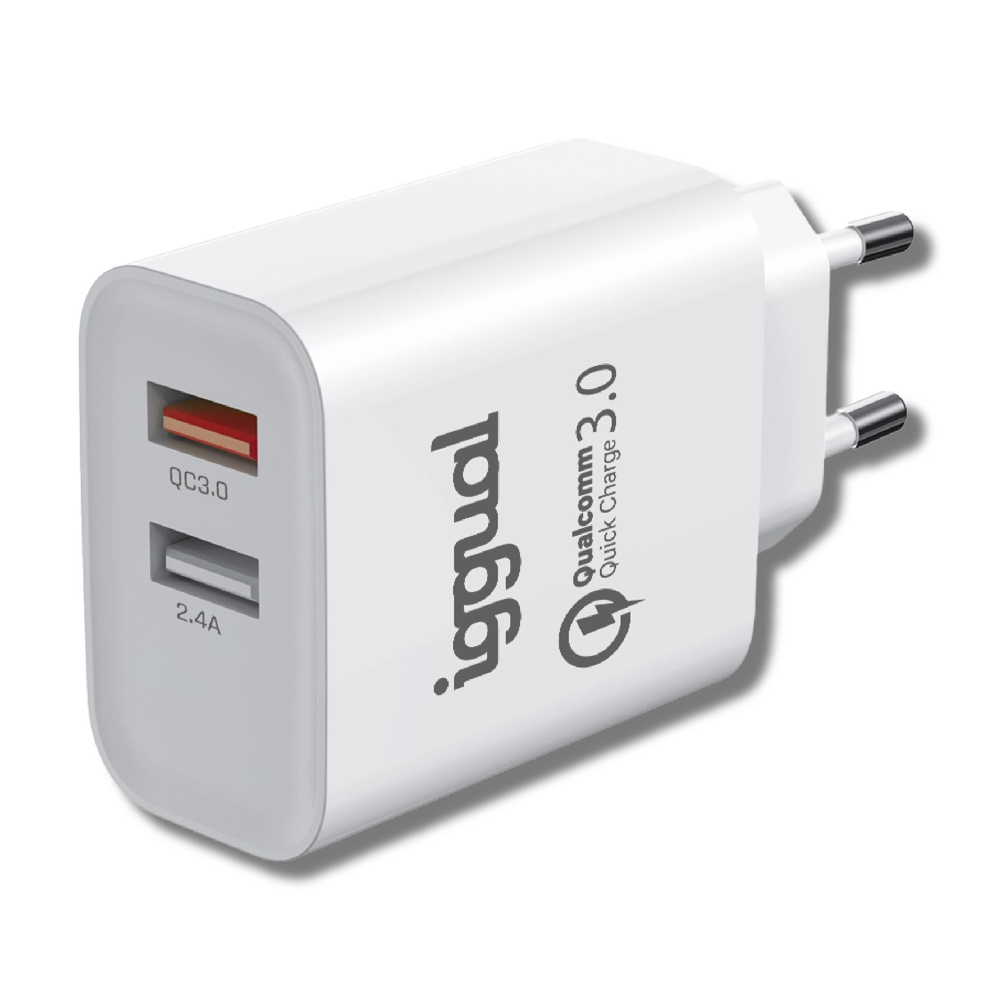 iggual IGG317389 carregador de dispositivos móveis Universal Branco AC Carregamento rápido Interior - Imagem de Detalhe 86
