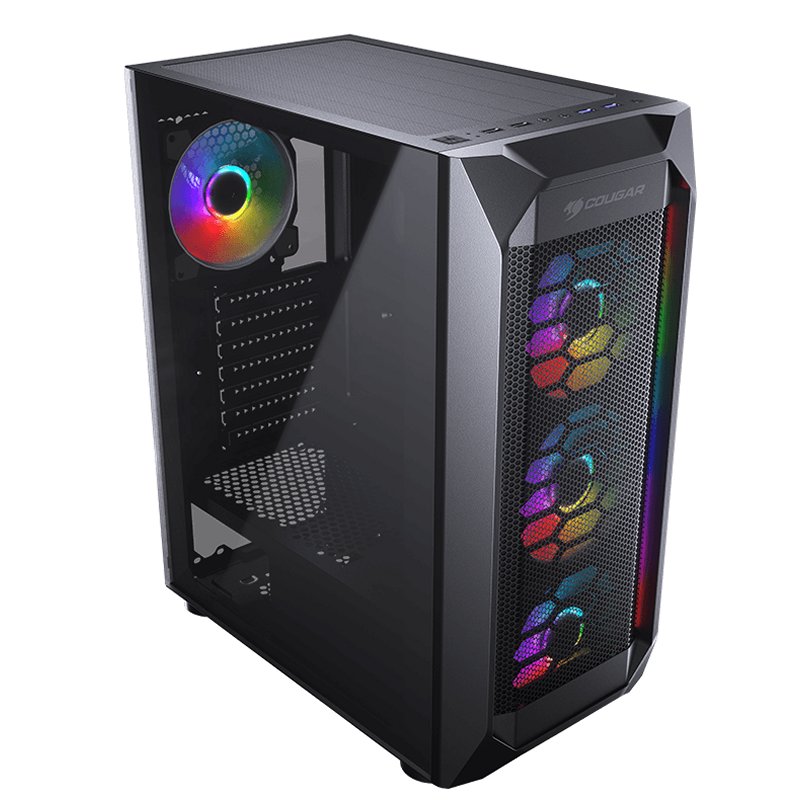 COUGAR CGR-5VM6B-MESH-G-RGB caixa para computador Midi Tower Preto, Transparente - Imagem de Detalhe 54