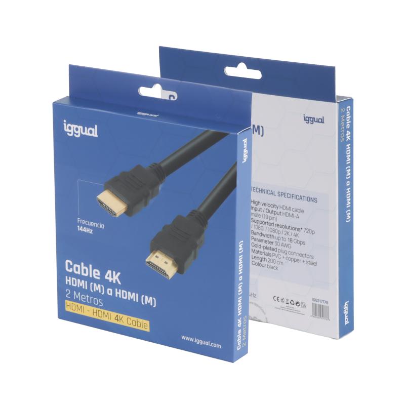 iggual Cabo HDMI - HDMI 2.0 4K 2 metros preto - Imagem de Detalhe 33