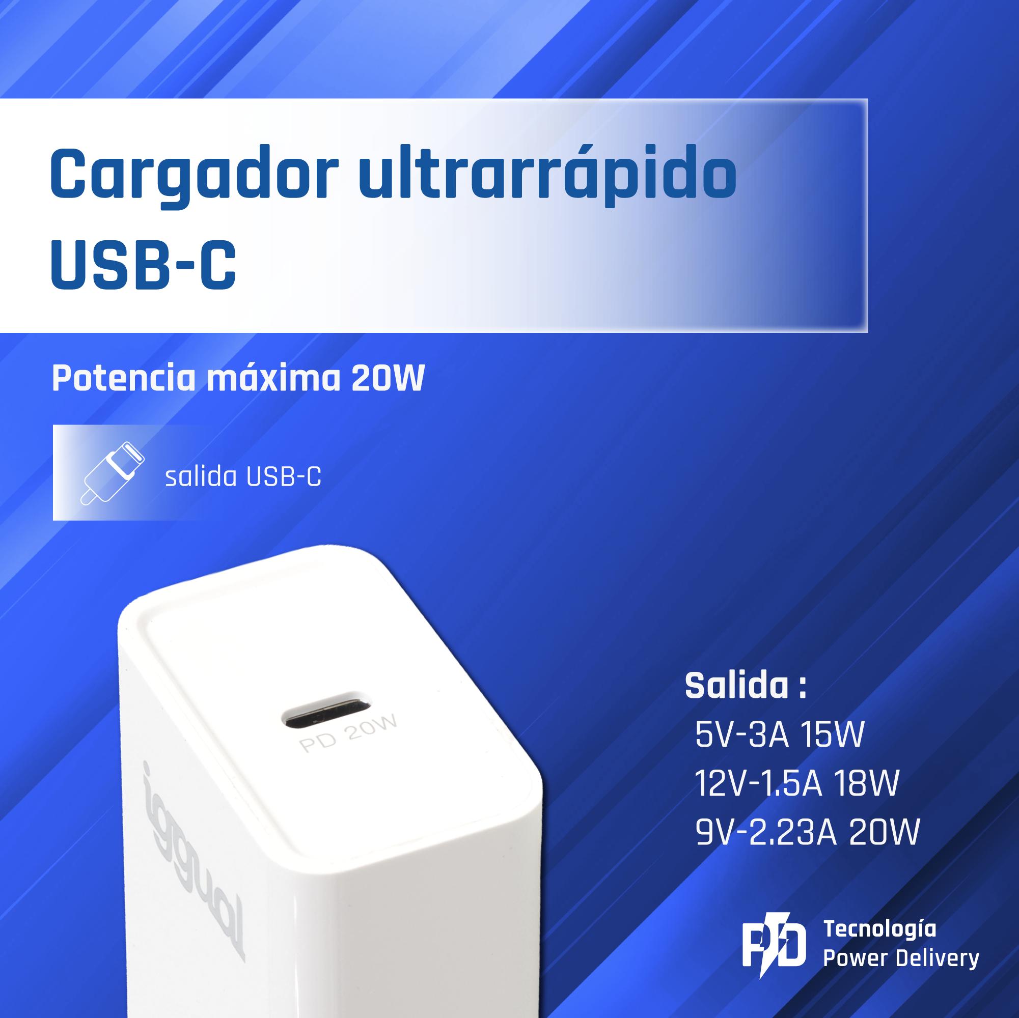 iggual IGG318164 carregador de dispositivos móveis Universal Branco AC Interior - Imagem de Detalhe 64