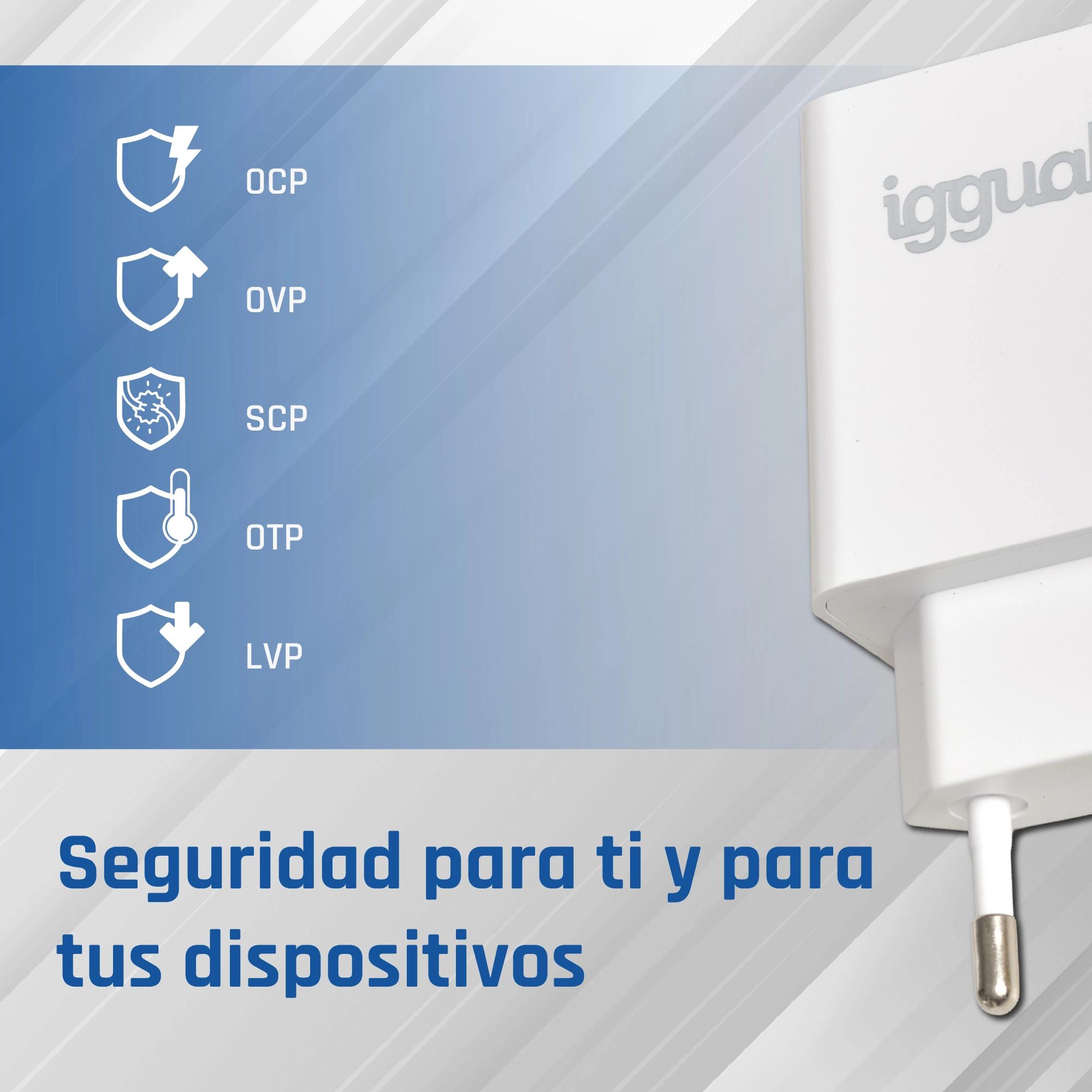 iggual IGG318164 carregador de dispositivos móveis Universal Branco AC Interior - Imagem de Detalhe 66