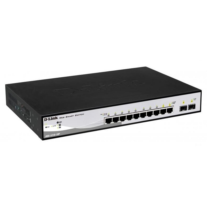 D-Link DGS-1210-10P Gerido L2 Gigabit Ethernet (10/100/1000) Power over Ethernet (PoE) 1U Preto - Imagem de Detalhe 33