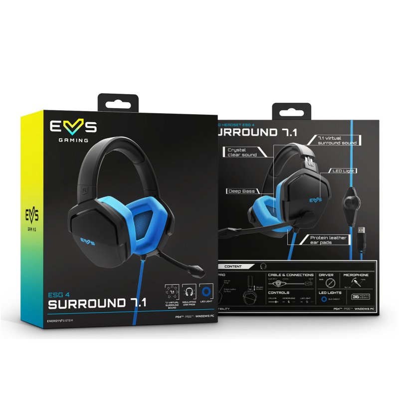 ENERGY SISTEM Auricular Gaming ESG 4 S 7.1 Azul - Imagem de Detalhe 13