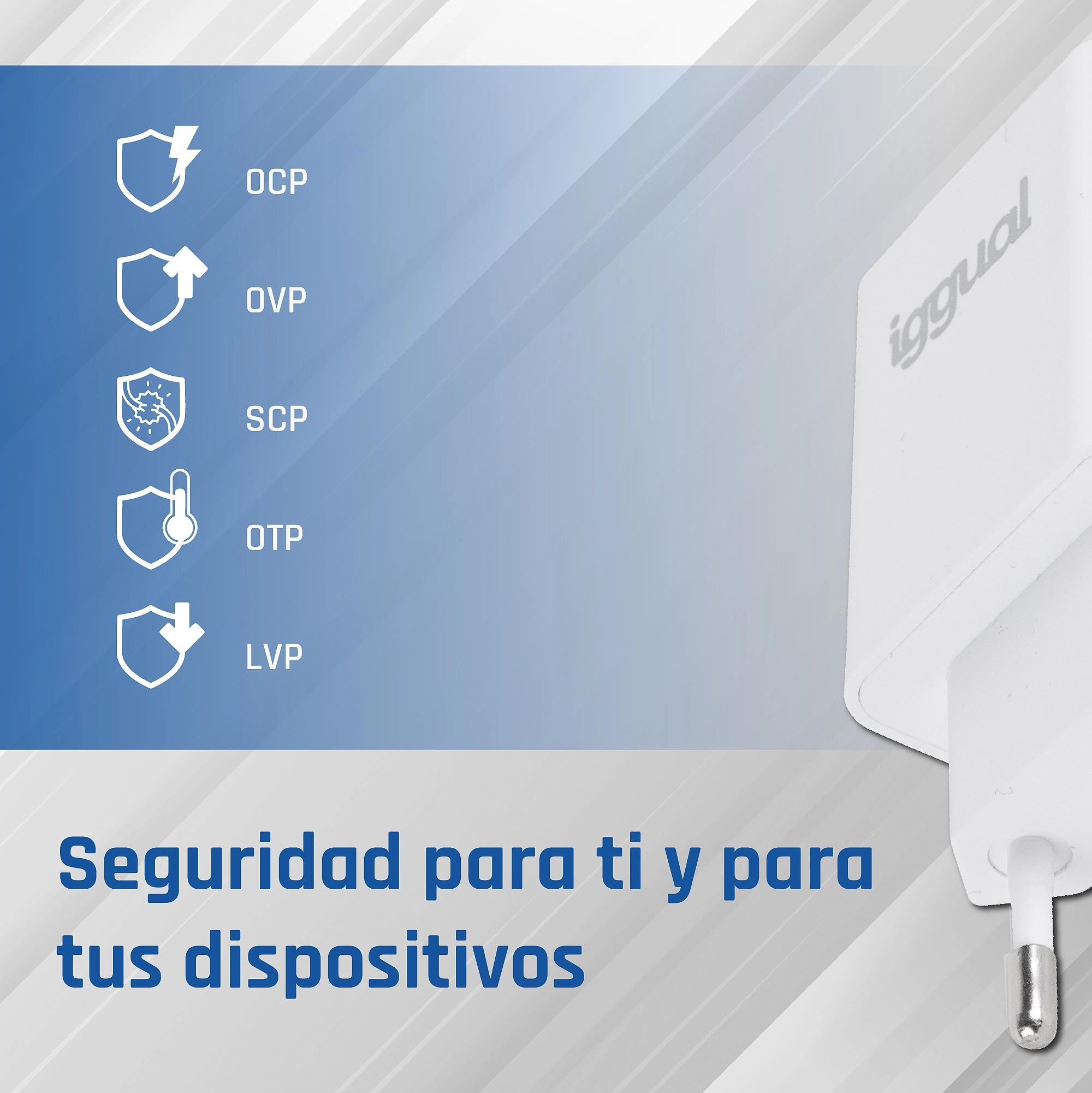 iggual IGG318317 carregador de dispositivos móveis Universal Branco AC Interior - Imagem de Detalhe 14
