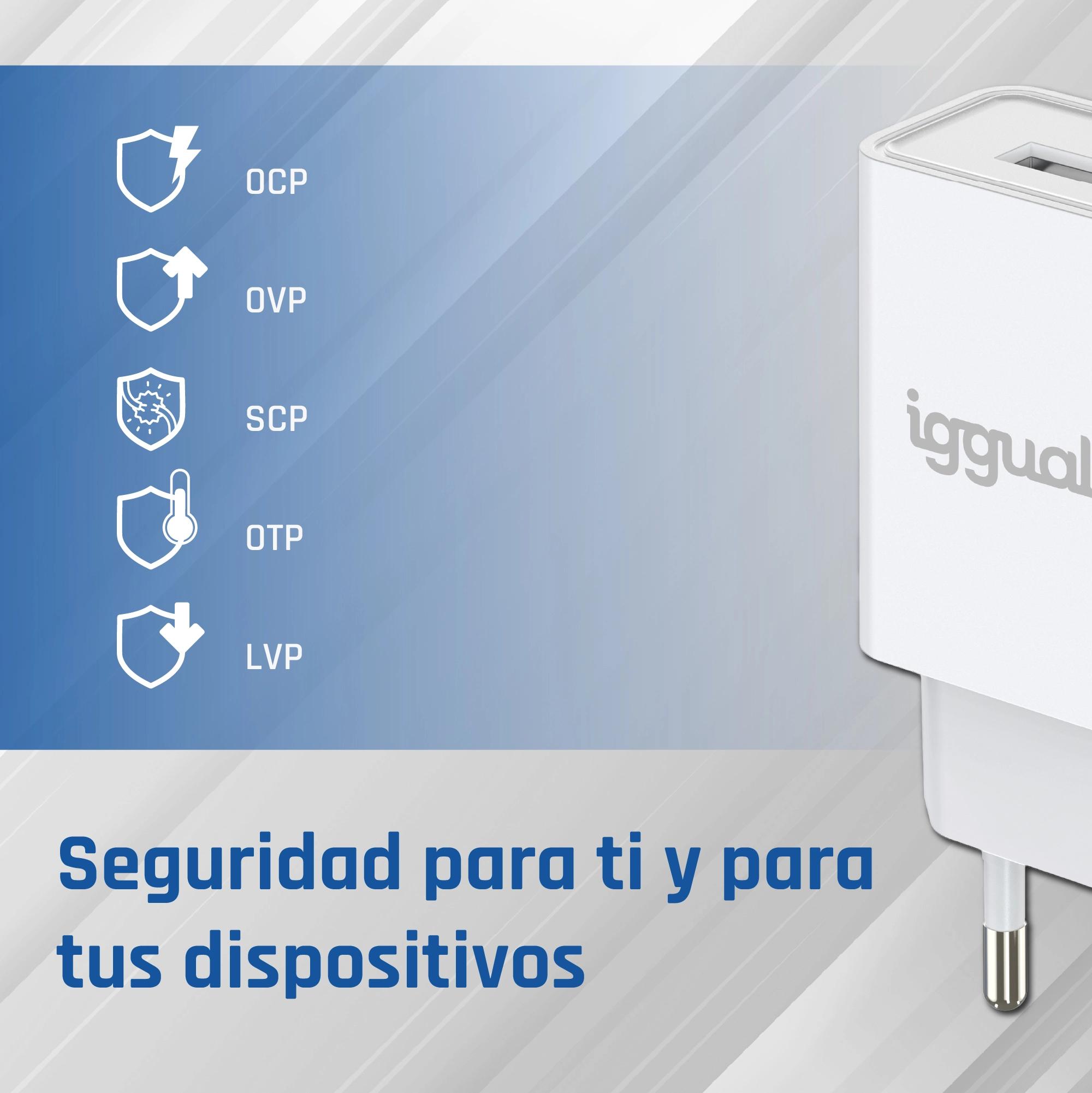 iggual IGG318188 carregador de dispositivos móveis Universal Branco AC Interior - Imagem de Detalhe 21