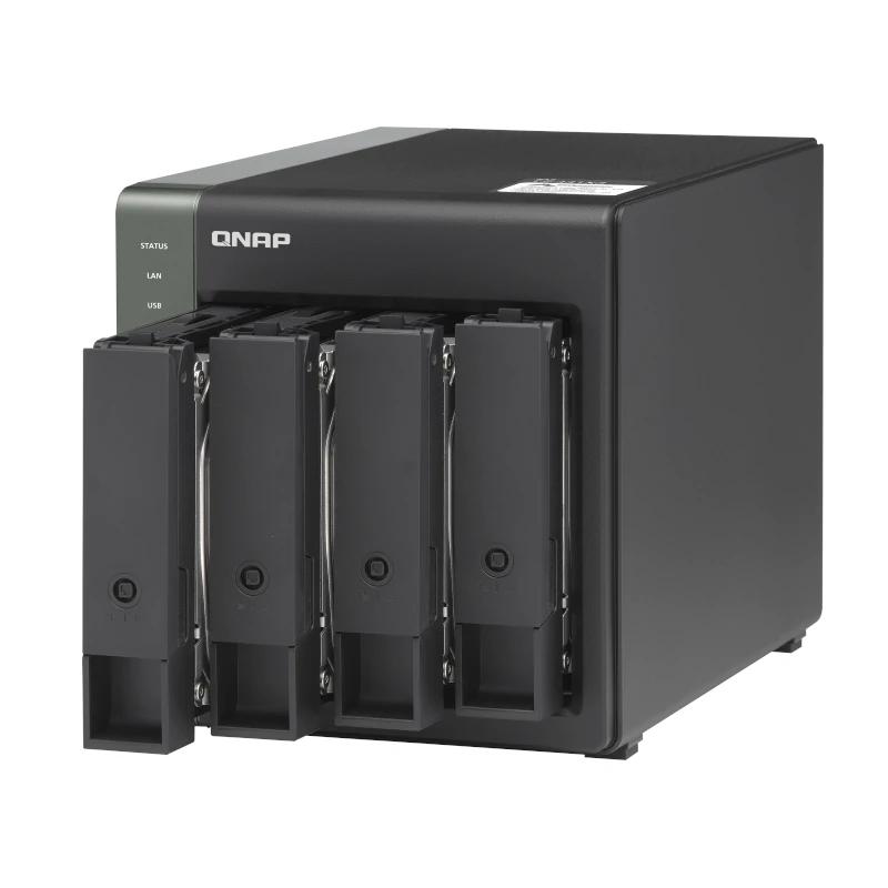 QNAP TS-431X3 NAS Tower Annapurna Labs Alpine AL-314 4 GB DDR3 0 TB QNAP Turbo System Preto - Imagem de Detalhe 10