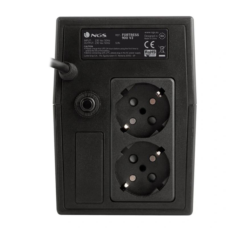 NGS ﻿﻿FORTRESS 900 V3 UPS Em espera (Offline) 0,9 kVA 720 W 2 tomada(s) CA - Imagem de Detalhe 12