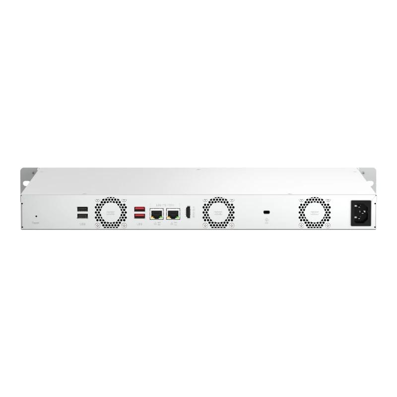 QNAP TS-464eU NAS Rack (1U) Intel® Celeron® N5095 8 GB DDR4 0 TB QNAP Turbo System Alumínio, Preto - Imagem de Detalhe 12