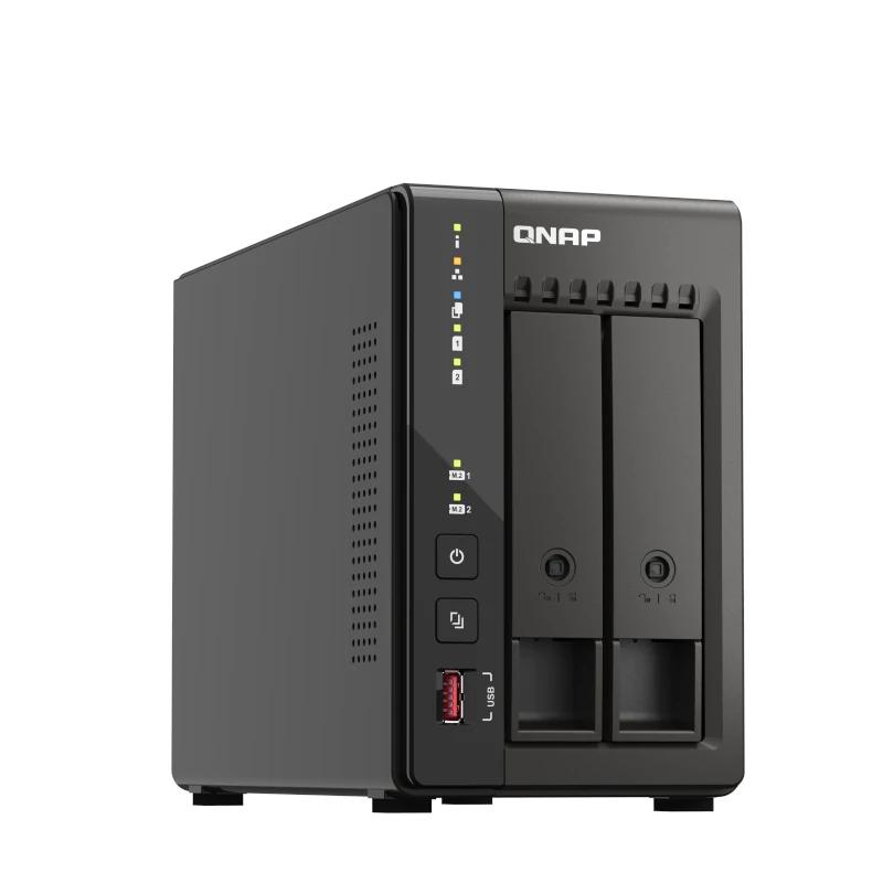 QNAP TS-253E NAS Tower Intel® Celeron® J6412 8 GB 0 TB QNAP QTS Preto - Imagem de Detalhe 10