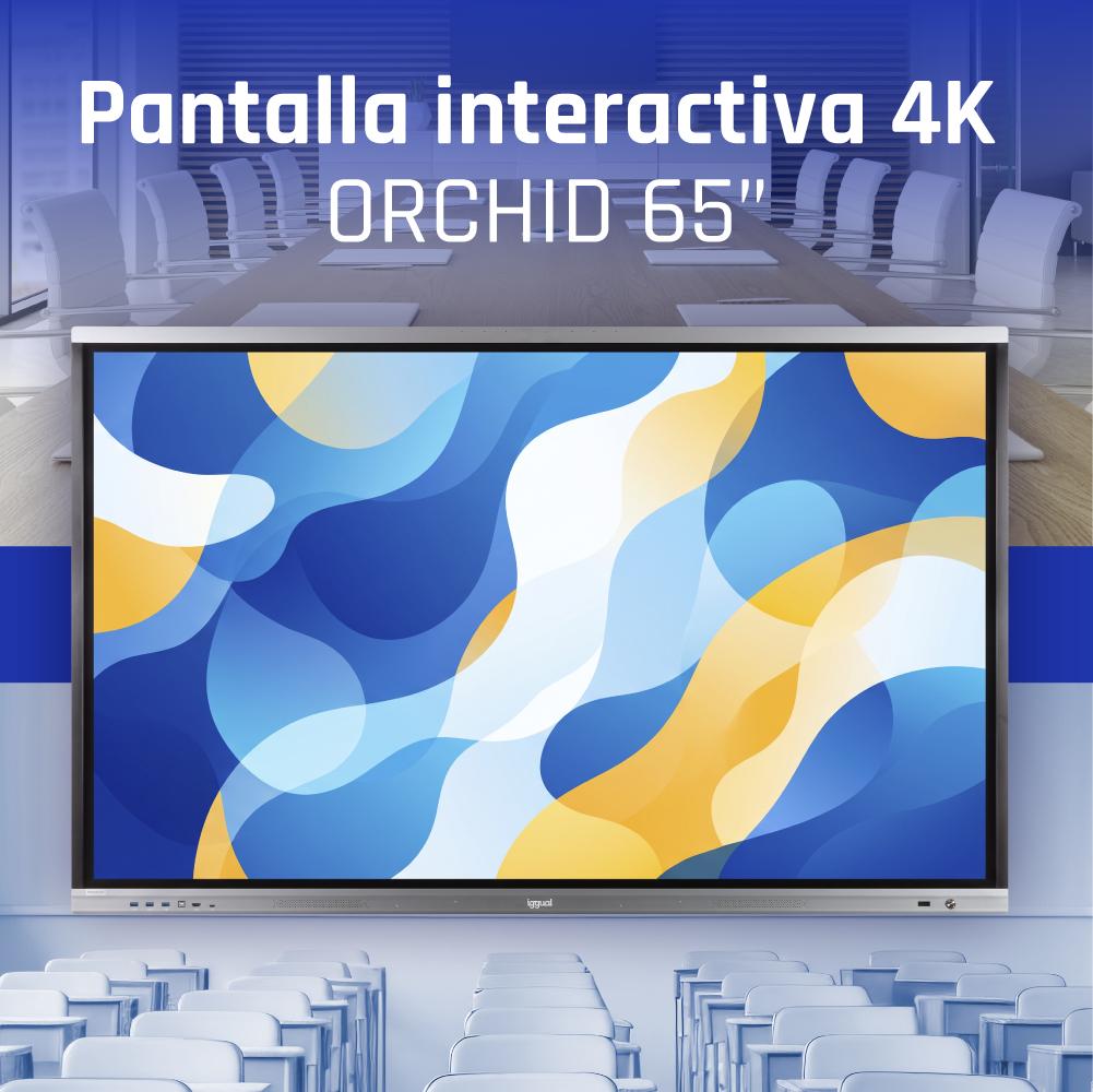 iggual Orchid 65" Plasma interativo 165,1 cm (65") LED Wi-Fi 400 cd/m² 4K Ultra HD Preto Ecrã táctil Processador built-in Android - Imagem de Detalhe 17