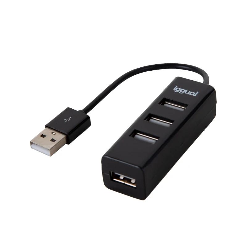iggual HUB-A-4p USB 2.0 480 Mbit/s Preto - Imagem de Detalhe 7