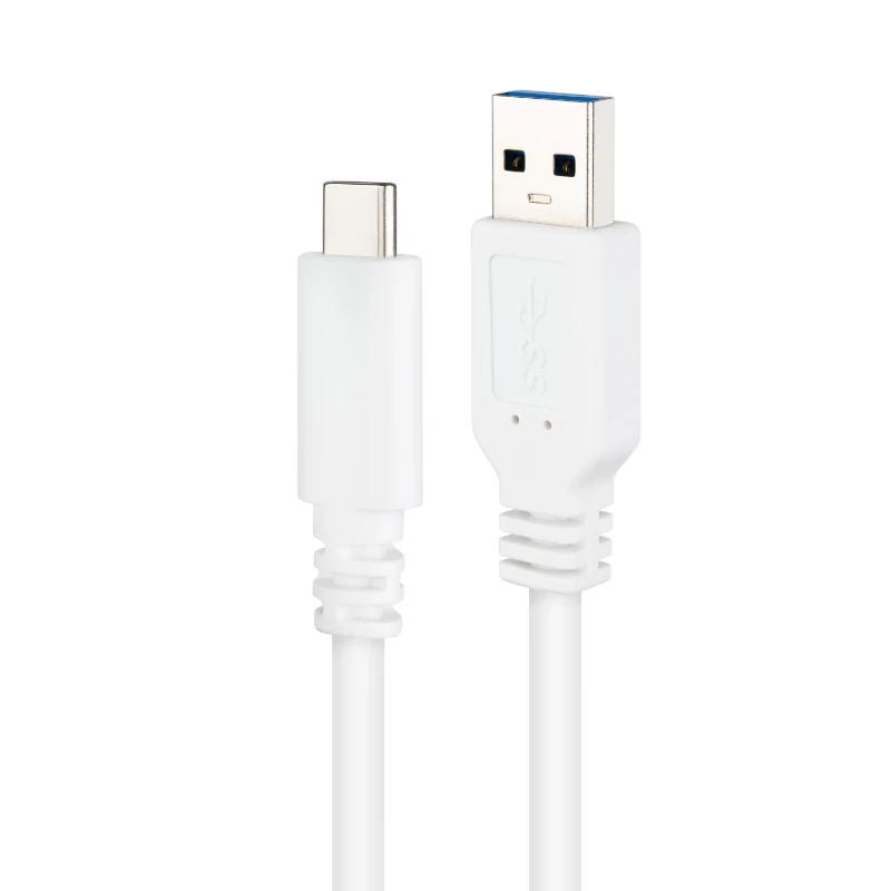 Nanocable 10.01.4002-W cabo USB USB 3.2 Gen 2 (3.1 Gen 2) 2 m USB C USB A Branco - Imagem de Detalhe 10