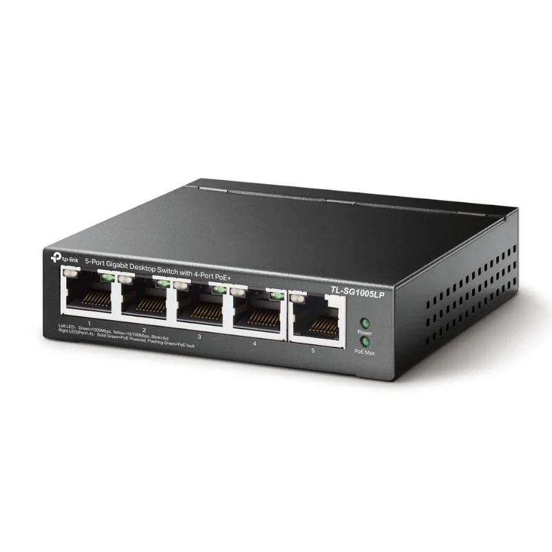 TP-Link TL-SG1005LP switch de rede Não-gerido Gigabit Ethernet (10/100/1000) Power over Ethernet (PoE) Preto - Imagem de Detalhe 7
