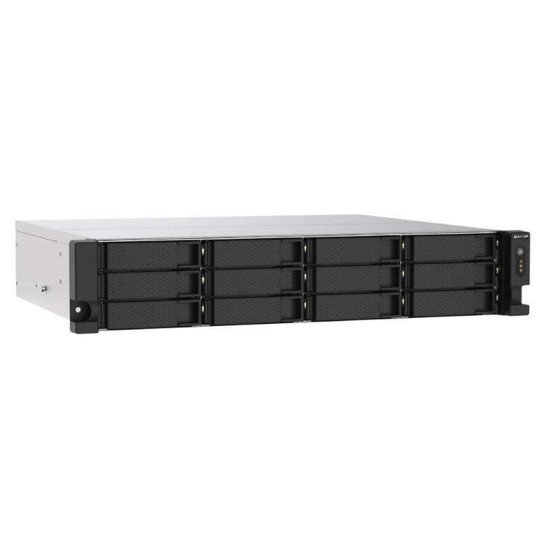 QNAP TS-1273AU-RP-8G servidor NAS e de armazenamento Rack (2U) Ryzen Embedded V1500B 8 GB DDR4 0 TB QNAP QTS Alumínio, Preto - Imagem de Detalhe 10