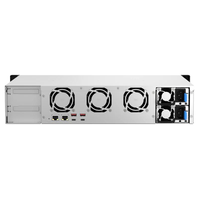 QNAP TS-873AeU-RP NAS Rack (2U) Ryzen Embedded V1500B 4 GB DDR4 0 TB QuTS hero Preto - Imagem de Detalhe 12