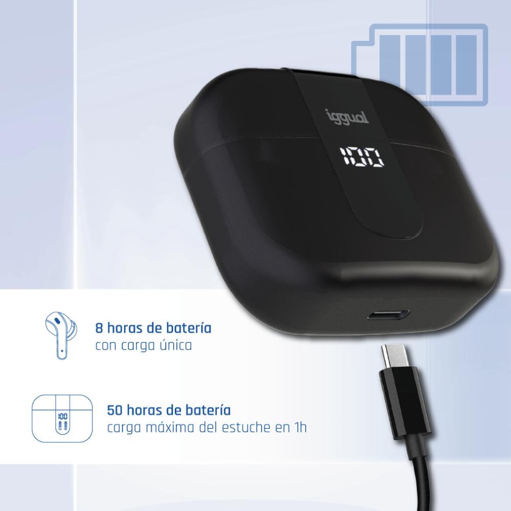 iggual True Sound Auscultadores True Wireless Stereo (TWS) Intra-auditivo Chamadas/Música Bluetooth Preto - Imagem de Detalhe 21