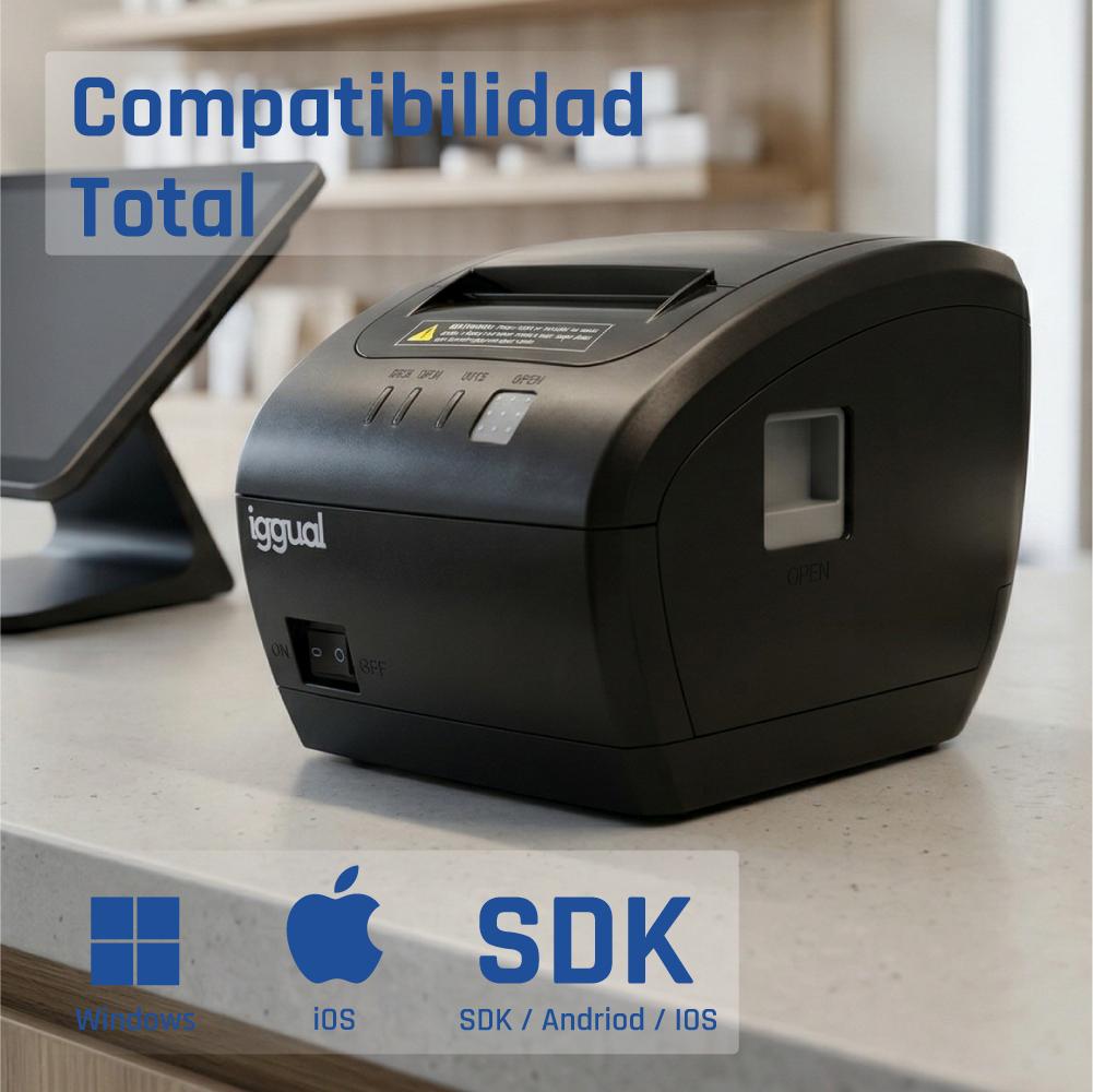 iggual TP7001-1S 203 x 203 DPI Com fios Trasferência termal Impressora POS - Imagem de Detalhe 20