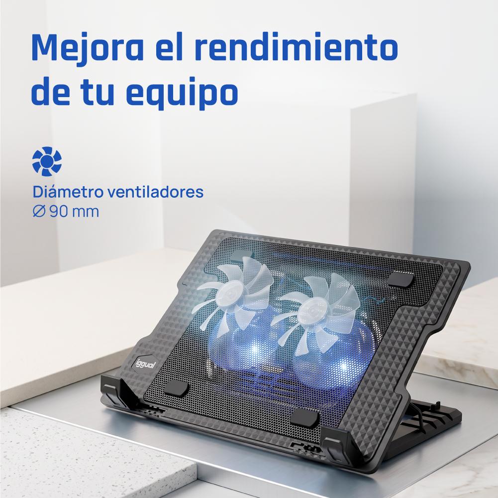 iggual RP2V17A Suporte para computador portátil Preto 43,2 cm (17") - Imagem de Detalhe 14