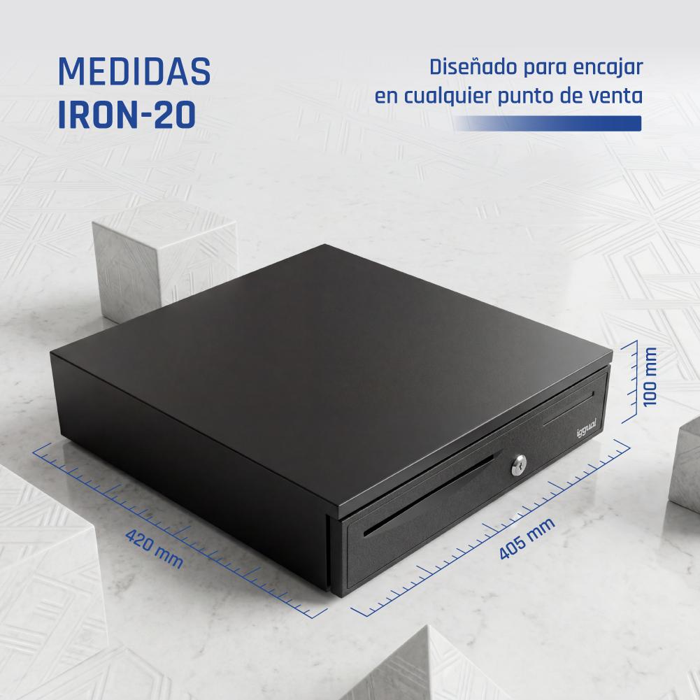 iggual IRON-20 Gaveta para caixa registadora manual e automática - Imagem de Detalhe 26