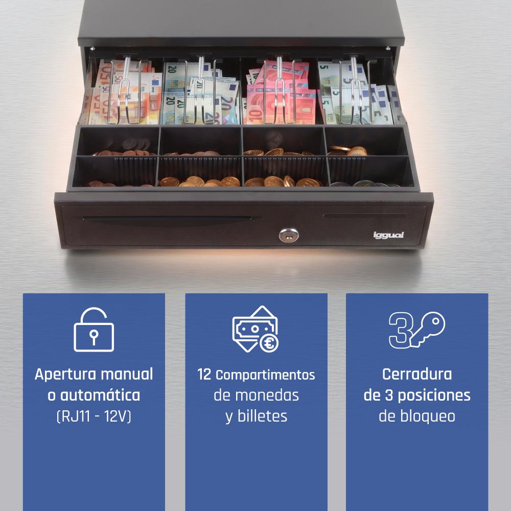 iggual IRON-20 Gaveta para caixa registadora manual e automática - Imagem de Detalhe 28