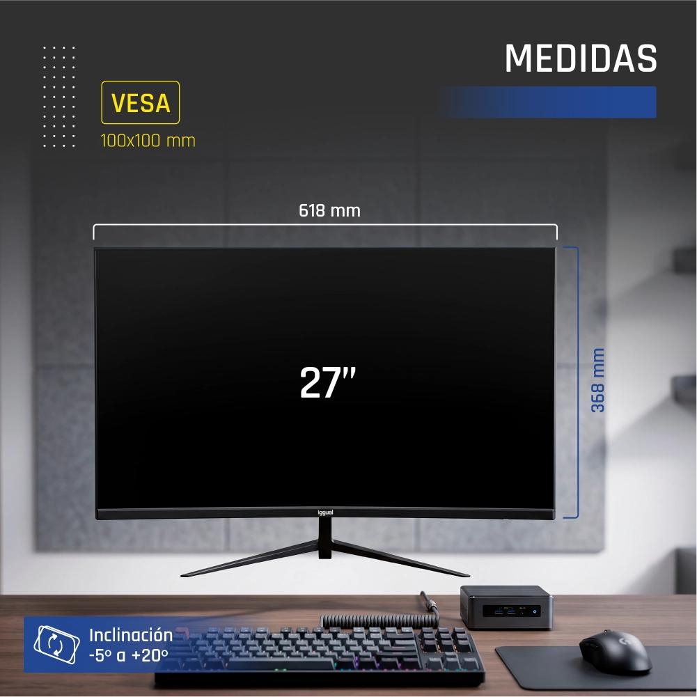 iggual ML27S monitor de ecrã 68,6 cm (27") 1920 x 1080 pixels Full HD LED Preto - Imagem de Detalhe 15