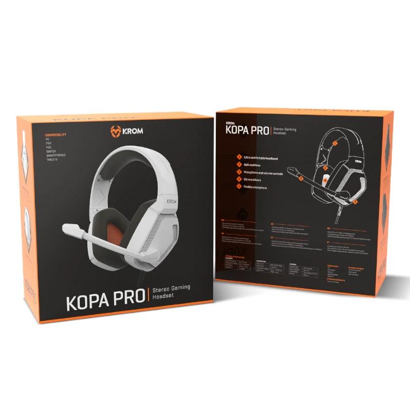 KROM KOPA PRO | AURICULAR GAMING STEREO BRANCO - Imagem de Detalhe 6