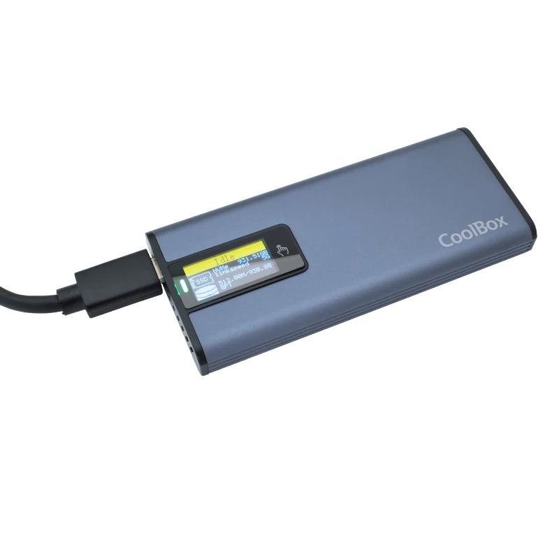 CoolBox COO-MCM-M2F Caixa para Discos Rígidos Compartimento SSD Cinzento M.2 - Imagem de Detalhe 3