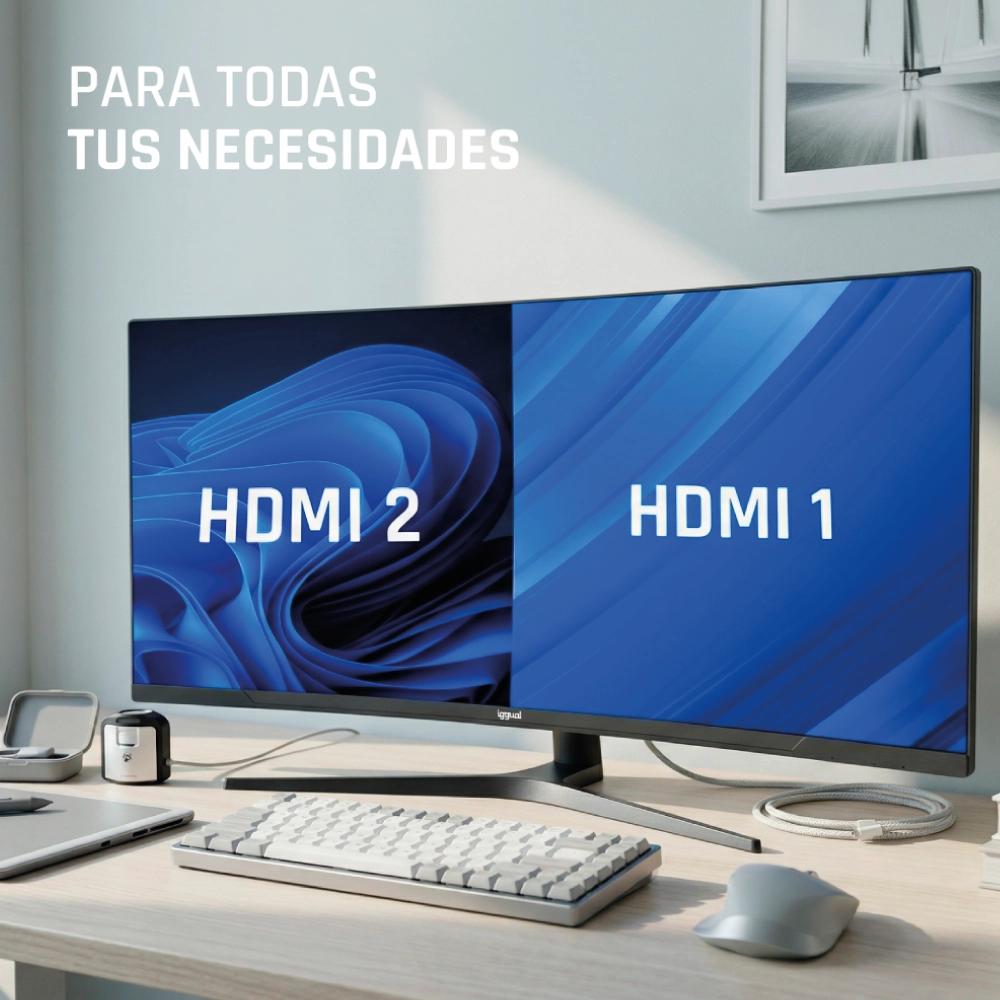 iggual IGG319543 monitor de ecrã 86,4 cm (34") 3440 x 1440 pixels Wide Quad HD LED Preto - Imagem de Detalhe 8