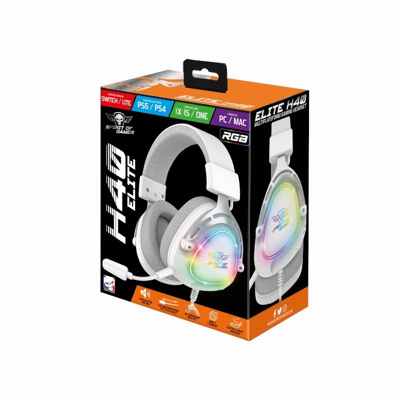 Spirit of Gamer Auriculares Elite H-40 Branco - Imagem de Detalhe 2