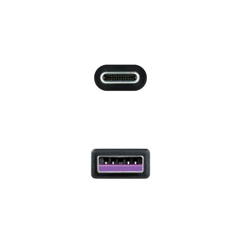 Nanocable 10.01.2101-L150 cabo USB USB 2.0 1,5 m USB C USB A Preto - Imagem de Detalhe 18